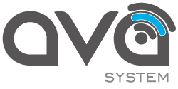 Logotipo AVA System - Inovações em sistemas audiovisuais